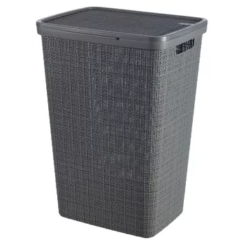 CURVER Cutie pentru rufe Jute 58L 43x34x60cm Gri închis