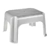 KEEEPER Taburet Tim 36,5 x 30 x 24 cm Argintiu deschis, bambus certificat FSC, capacitate 150 kg