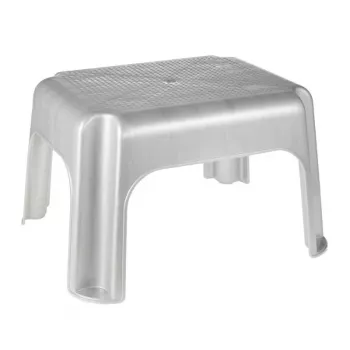 KEEEPER Taburet Tim 36,5 x 30 x 24 cm Argintiu deschis, bambus certificat FSC, capacitate 150 kg