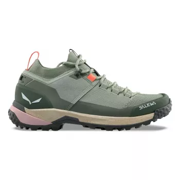 Pantofi de drumeție joși Salewa Puez 2 Knit PTX pentru femei - Shadow/Olive, EU 40,5