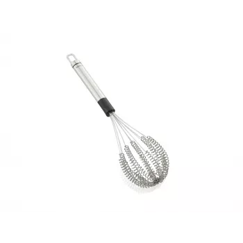 LEIFHEIT Speed Quirl M Hand Whisk, Stainless Steel, White/Grey, 26 cm