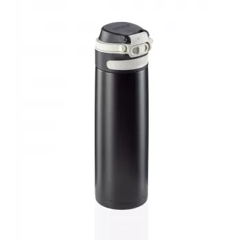 LEIFHEIT Thermo Flip 600ml Black Insulated Travel Mug