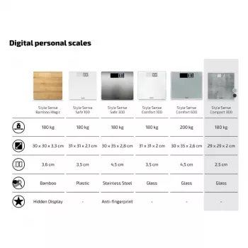 Cântar electronic SOEHNLE Style Sense Compact 300 beton