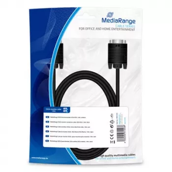 Cablu de conexiune SVGA MediaRange VGA la VGA 1,8m negru