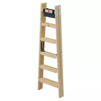 Scară dublă HAILO H77 ComfortLine din lemn 2x6 trepte
