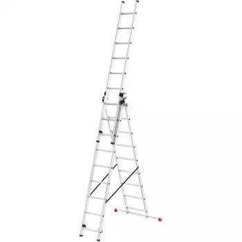 Scară combinată din aluminiu HAILO ProfiStep Combi 3x12 trepte