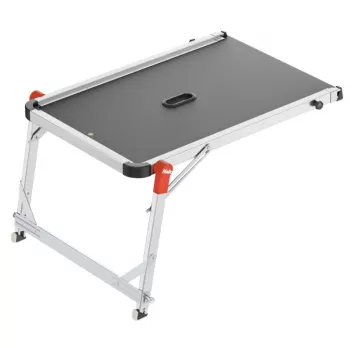 HAILO TP2 Pro Platformă pentru scări – Platformă de lucru din aluminiu reglabilă pentru scări, 150 kg, EN 131