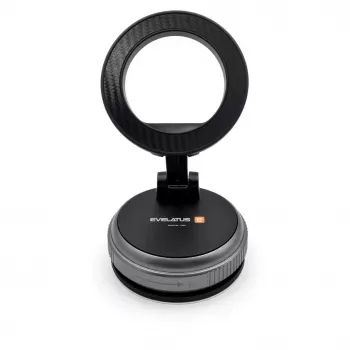 Suport auto magnetic rotativ pentru telefon Evelatus Premium, negru