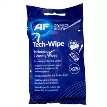 Șervețele de curățare AF Tech Wipes pentru dispozitive tehnologice, 25 buc.