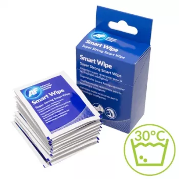 Lavete de curățare din microfibre AF ASMARTWIPE10 pentru ecrane tactile și dispozitive inteligente (pachet de 10, albastru/gri)