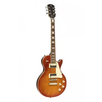 Stagg SEL-STD Vintage Sunburst chitară electrică cu gât lipit, corp din arin, tastieră din palisandru, doze HH