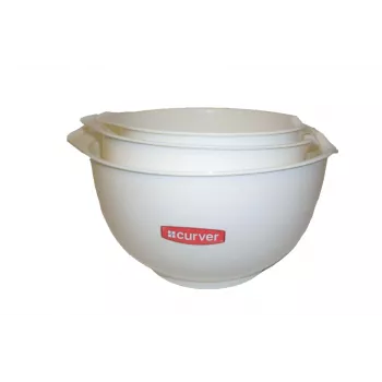 Set boluri de amestecat CURVER 3 buc., alb