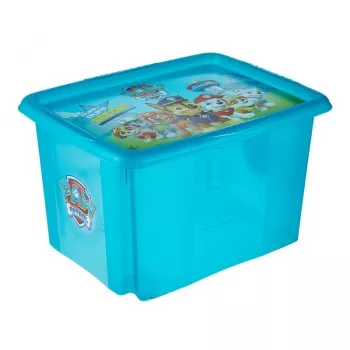 Cutie cu capac KEEEPER 30L Karolina Paw Patrol 45x35x27cm albastru deschis