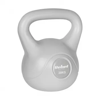 Kettlebell REBEL ACTIVE cu bitum 20 kg gri