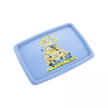 Cutie cu capac 45L keeeper Karolina „Minions Happiness” 55,5x40x30cm albastru deschis