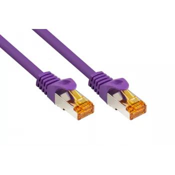 KABELMEISTER Cablu patch RJ45 Cat.7 S/FTP, 10m, Violet, TPE fără halogen, 10GbE 600MHz