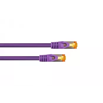KABELMEISTER Cablu patch RJ45 Cat.7 S/FTP, 10m, Violet, TPE fără halogen, 10GbE 600MHz