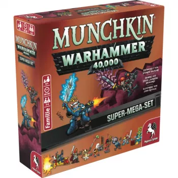 Joc de cărți Pegasus Munchkin Warhammer 40K Super Mega Set