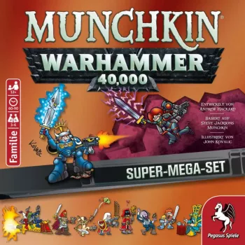 Joc de cărți Pegasus Munchkin Warhammer 40K Super Mega Set