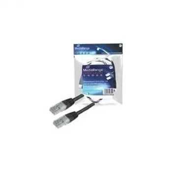 MediaRange MRCS110 CAT6 UTP cablu patch, RJ45, 1,5m, negru
