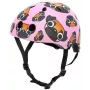 Cască de ciclism pentru copii Hornit Pug cu lumini LED - roz, 48-53 cm PUS806