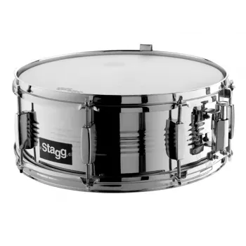 Tobă mică din oțel Stagg SDS-1455ST8/M 14 inch x 5,5 inch, crom