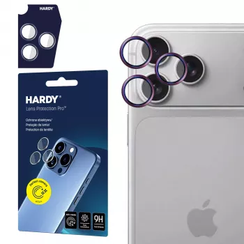 Protecție lentilă 3MK PROTECTION HARDY Lens Protection Pro pentru Apple iPhone 18 Pro / 18 Pro Max Deep Cherry