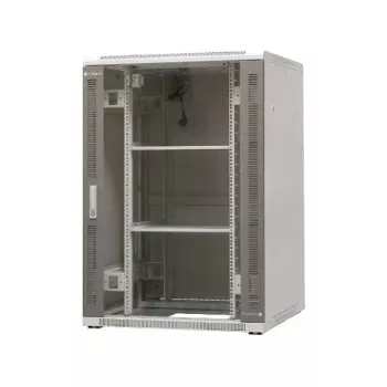 Dulap de rack independent EmiterNet Top 24U, 800x800x1180 mm, ușă frontală din sticlă, negru EM/SH05D-8824