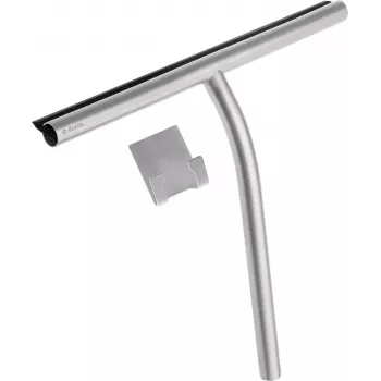 Racletă de apă DEANTE ADI_F31K cu suport de agățare, lamă din cauciuc 25 cm, mâner ergonomic din plastic, negru/alb