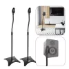 DNA SS 1 SET – pereche de suporturi de boxe din oțel, înălțime reglabilă 800-1300 mm, sarcină 30 kg, pliabile, negre