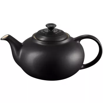 Ceainic din gresie Le Creuset 1,3L, negru