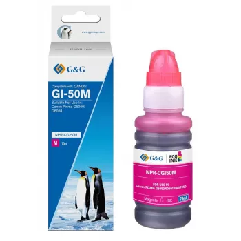 Flacon de reumplere G&G Canon GI-50 magenta (70 ml) - cerneală pigmentară, compatibil 3404C001