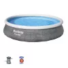 Piscină Bestway Fast Set 57376 rotundă 7.340 L gri