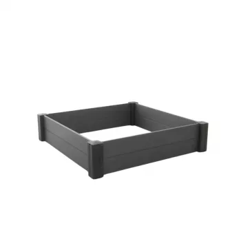 KETER Bordură pentru rond de flori pătrat modular Vista Modular 122x122x27cm gri