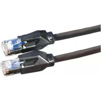 Dätwyler 21.05.0005 Cablu patch Cat 6 S/FTP, RJ-45 tată la RJ-45 tată, 0,5 m, negru, LSZH, 10 Gbps