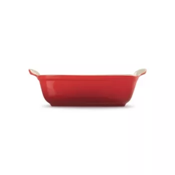 Vas de copt dreptunghiular LE CREUSET Heritage din gresie 19x14cm / 1,1L roșu