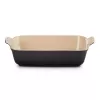 Vas de copt dreptunghiular Le Creuset Heritage din gresie 26x19cm / 2,4L negru