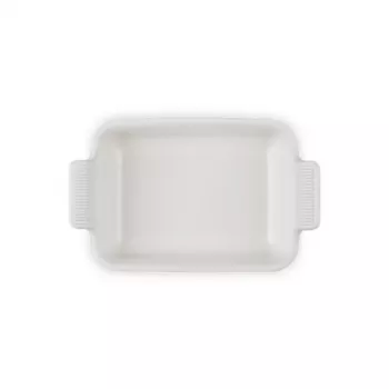 Le Creuset Formă dreptunghiulară Heritage din gresie 19x14cm / 1,1L alb