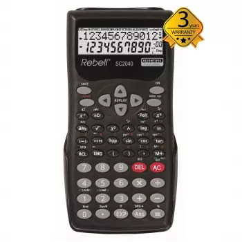 Calculator științific REBELL RE-SC2040 BX, 240 de funcții, LCD cu 2 linii, negru