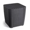 Masă de grădină/cutie de depozitare KETER Luzon Flat Wicker, gri