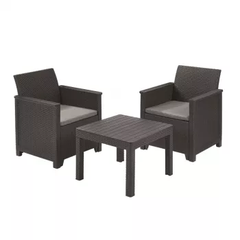 Set de mobilier de grădină KETER Elodie Balcony Set cu masă Classic, gri