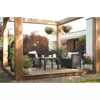 Set de mobilier de grădină KETER Elodie Balcony Set cu masă Classic, gri