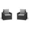 KETER Garden chairs 2pcs. California grey