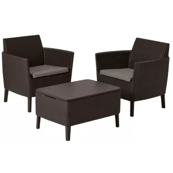 Set de mobilier de grădină KETER Salemo Balcony Set, maro