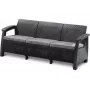 Canapea de grădină triplă KETER Corfu Love Seat Max, gri