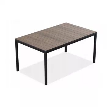 Masă de grădină KETER Deco Porto Nova 160, nuc/negru