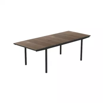 Masă de grădină extensibilă KETER Deco Porto Nova Extendable 160-240, nuc/negru