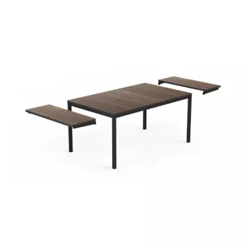 Masă de grădină extensibilă KETER Deco Porto Nova Extendable 160-240, nuc/negru