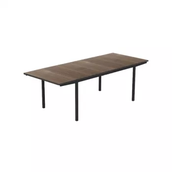 Masă de grădină extensibilă KETER Deco Porto Nova Extendable 200-280, nuc/negru