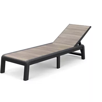 KETER Sun lounger Deco Porto grey/ash